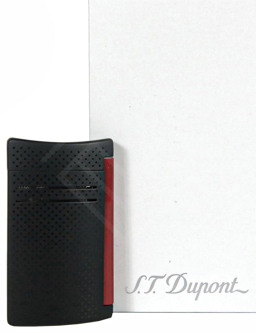 Зажигалка DUPONT MAXIJET black matte/red -  в сети табачных .